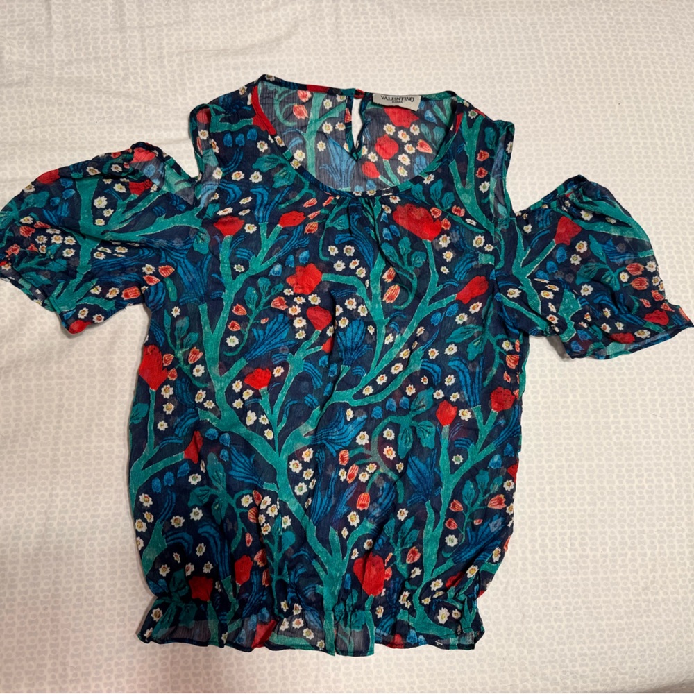 Valentino Floral Rose Blouse